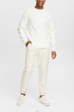 Men Esprit Off White Knit jumper Sweaters XF4444839 - Image 2
