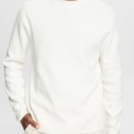 Men Esprit Off White Knit jumper Sweaters XF4444839
