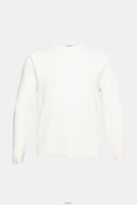 Men Esprit Off White Knit jumper Sweaters XF4444839 - Image 5