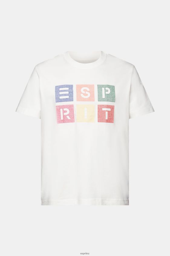 Men Esprit Off White Logo t-shirt, 100% cotton T-Shirts XF4444587 - Image 5