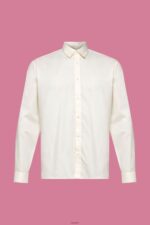 Men Esprit Off White Sustainable cotton shirt Shirts XF4444831 - Image 5