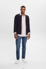 Men Esprit Old Pink Cotton Poplin Shirt Shirts XF4444577 - Image 2
