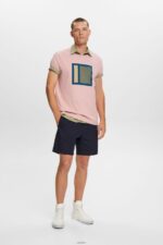 Men Esprit Old Pink Jersey T-shirt with print, 100% cotton T-Shirts XF4444586 - Image 2