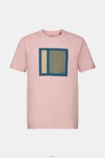 Men Esprit Old Pink Jersey T-shirt with print, 100% cotton T-Shirts XF4444586 - Image 5