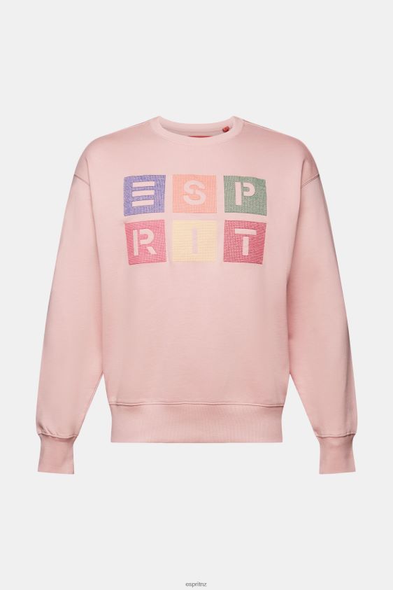 Men Esprit Old Pink Logo sweatshirt, 100% organic cotton Sweatshirts & Hoodies XF4444582 - Image 5