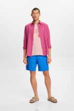 Men Esprit Old Pink Logo t-shirt, 100% cotton T-Shirts XF4444589 - Image 2