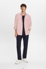 Men Esprit Old Pink Utility shirt, 100% cotton Shirts XF4444573 - Image 2