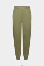 Men Esprit Olive Joggers with logo print Joggers XF4444666 - Image 5