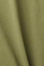 Men Esprit Olive Logo print cotton t-shirt T-Shirts XF4444626 - Image 4