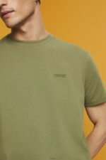 Men Esprit Olive Logo T-shirt, 100% cotton T-Shirts XF4444669 - Image 3