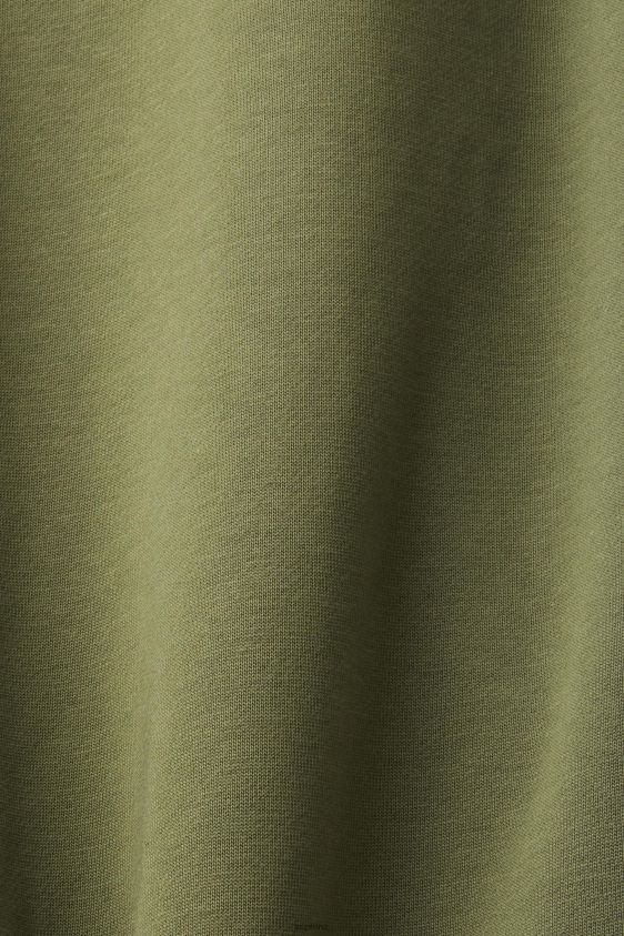 Men Esprit Olive Sweatshirt with logo print on the back Sweatshirts & Hoodies XF4444646 - Image 4