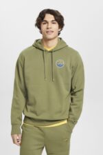 Men Esprit Olive Sweatshirt with logo print Sweatshirts & Hoodies XF4444649