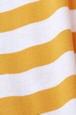 Men Esprit Orange Sustainable cotton striped T-shirt T-Shirts XF4444745 - Image 4
