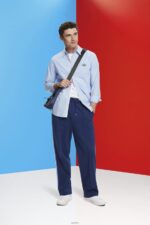Men Esprit Pastel Blue Button-down cotton shirt Shirts XF4444661 - Image 2