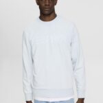 Men Esprit Pastel Blue Logo print sweatshirt Sweatshirts & Hoodies XF4444678