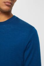 Men Esprit Petrol Blue Knitted wool sweater Sweaters XF4444905 - Image 3