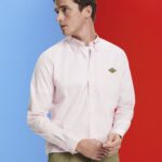 Men Esprit Pink Button-down cotton shirt Shirts XF4444662