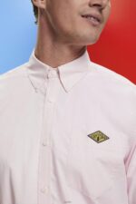 Men Esprit Pink Button-down cotton shirt Shirts XF4444662 - Image 3