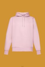 Men Esprit Pink Hoodie with logo chest print Sweatshirts & Hoodies XF4444642 - Image 5