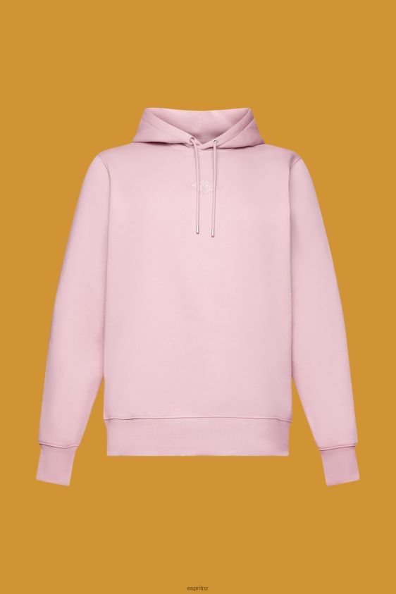 Men Esprit Pink Hoodie with logo chest print Sweatshirts & Hoodies XF4444642 - Image 5