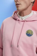 Men Esprit Pink Sweatshirt with logo print Sweatshirts & Hoodies XF4444652 - Image 3