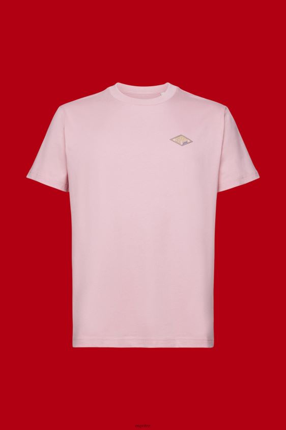 Men Esprit Pink T-shirt with logo print T-Shirts XF4444603 - Image 5