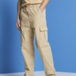 Men Esprit Sand Cotton jogger-style tapered cargo trousers Trousers & Pants XF4444674