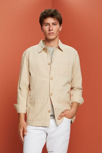 Men Esprit Sand Shirts Woven Shirts XF4444622