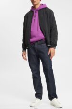 Men Esprit Violet Two-tone hoodie Sweatshirts & Hoodies XF4444938 - Image 2