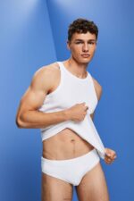 Men Esprit White Beach Bottoms Swim XF4444605 - Image 2