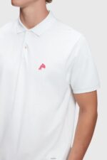 Men Esprit White Dolphin Tennis Club Classic Polo Polos XF4444893 - Image 2