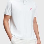 Men Esprit White Dolphin Tennis Club Classic Polo Polos XF4444893