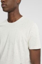 Men Esprit White Flecked jersey t-shirt T-Shirts XF4444779 - Image 3