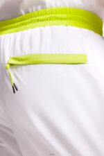Men Esprit White Neon Waistband Relaxed Shorts Shorts XF4444890 - Image 3