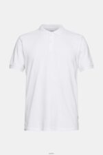 Men Esprit White Pima cotton pique polo shirt Polos XF4444924 - Image 5