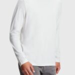 Men Esprit White Regular solid jersey t-shirt T-Shirts XF4444859
