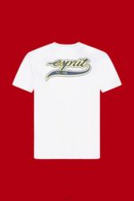 Men Esprit White Retro logo print cotton t-shirt T-Shirts XF4444629 - Image 5