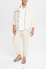 Men Esprit White Shirt with a pattern Shirts XF4444909 - Image 2