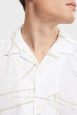 Men Esprit White Shirt with a pattern Shirts XF4444909 - Image 3