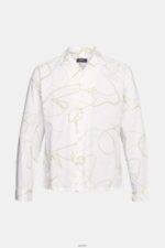 Men Esprit White Shirt with a pattern Shirts XF4444909 - Image 5