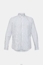 Men Esprit White Striped button down shirt Shirts XF4444884 - Image 5