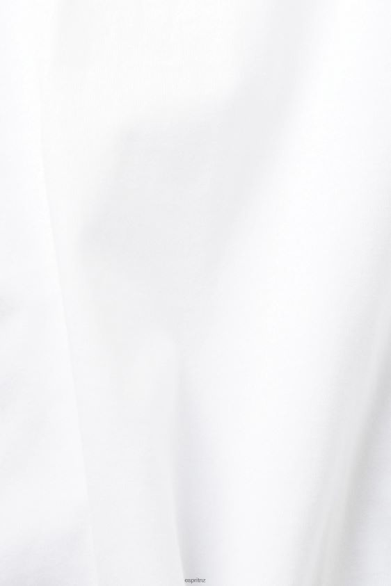 Men Esprit White T-shirt with logo print T-Shirts XF4444599 - Image 4