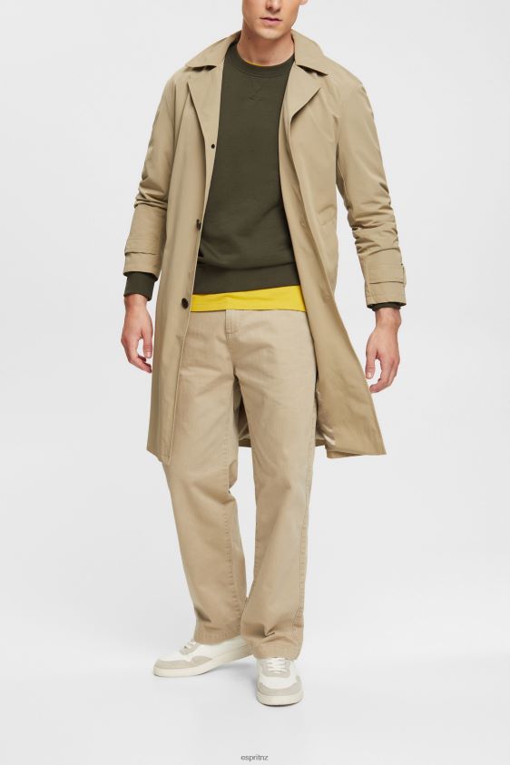 Men Esprit White Wide leg, sustainable cotton trousers Trousers & Pants XF4444330 - Image 2