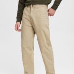 Men Esprit White Wide leg, sustainable cotton trousers Trousers & Pants XF4444330