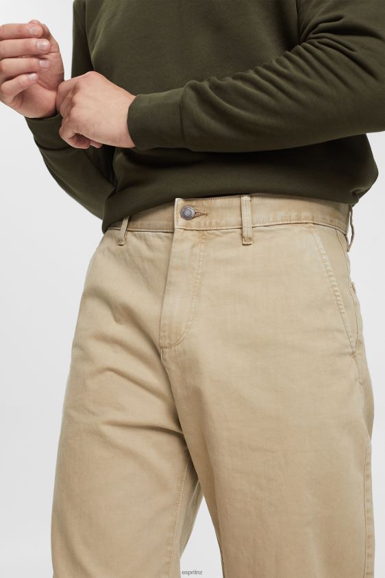 Men Esprit White Wide leg, sustainable cotton trousers Trousers & Pants XF4444330 - Image 3