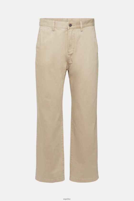 Men Esprit White Wide leg, sustainable cotton trousers Trousers & Pants XF4444330 - Image 5
