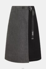 Women Esprit Black Buckle waist wrapped midi skirt Skirts XF4444363 - Image 4