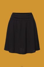 Women Esprit Black Crepe mini skirt Skirts XF4444262 - Image 5