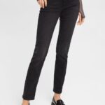 Women Esprit Black Dark Wash Straight leg jeans Denim XF4444438