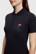 Women Esprit Black Dolphin Tennis Club Classic Polo Polos XF4444493 - Image 2